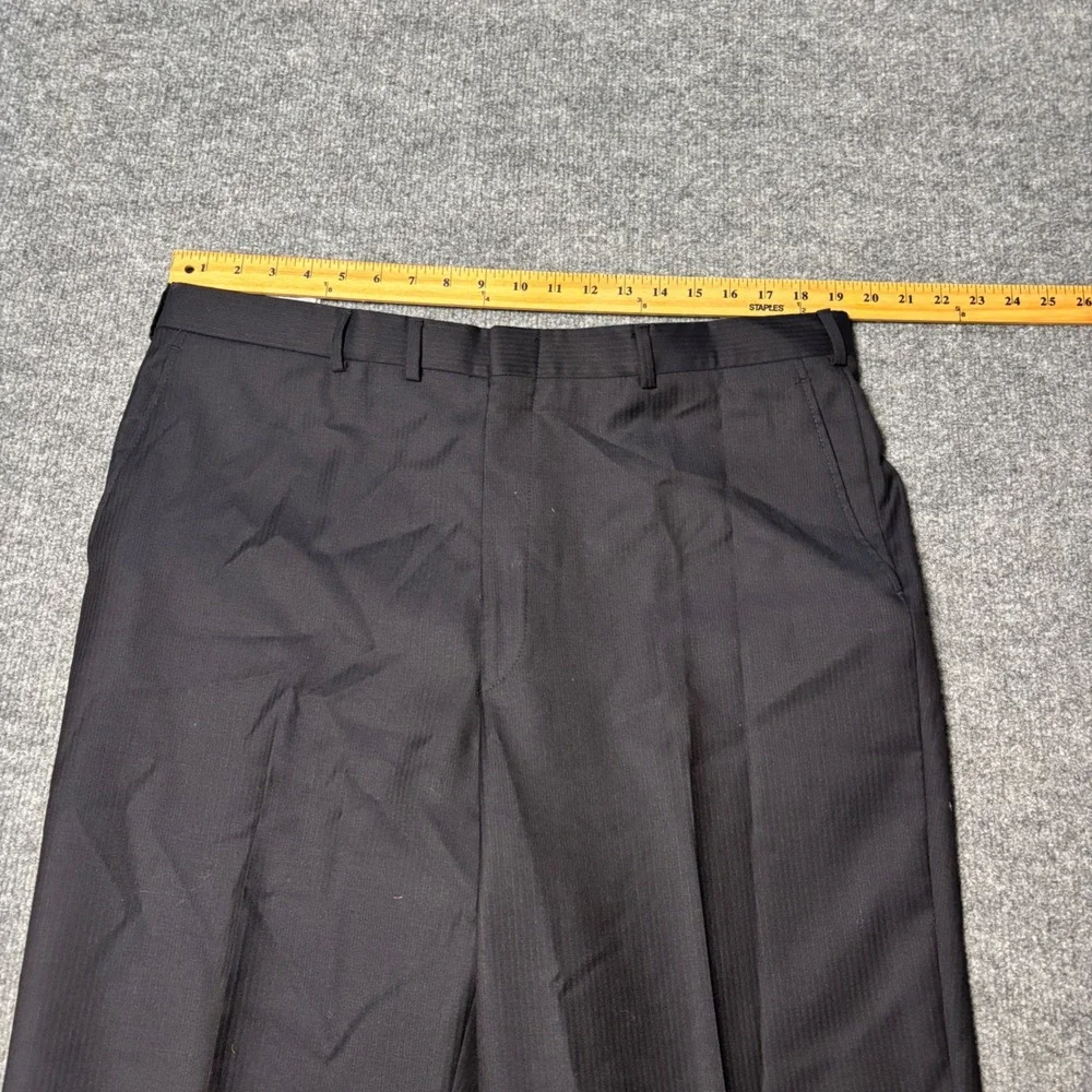 Gieves &‎ Hawkes men's two piece  100% Worsted Wool Mens Black pinstripe Suit